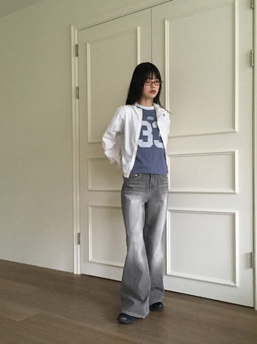 Alka cut crop hood windbreaker